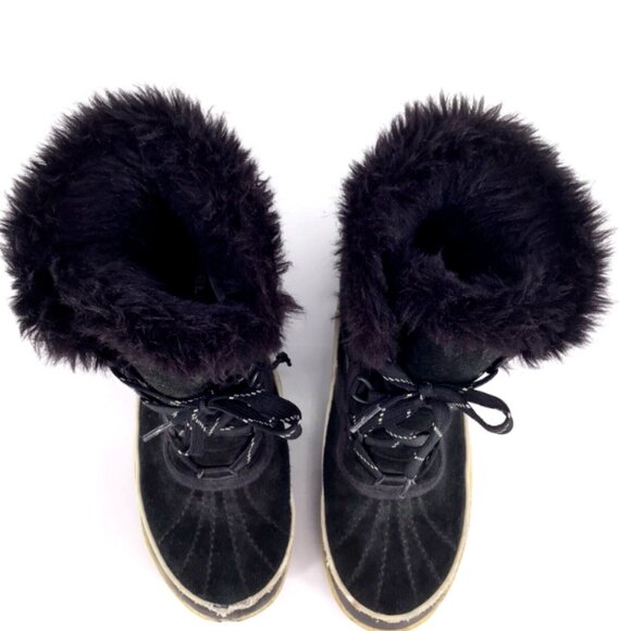 Sorel Women Boots Tivoli II Waterproof Suede Leather NL 2089 010 Black Size 7.5 - Picture 3 of 10